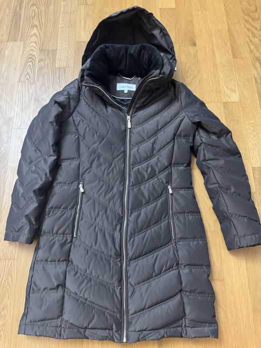 Jaketa femei fete Calvin Klein , S, maron, lunga de iarna