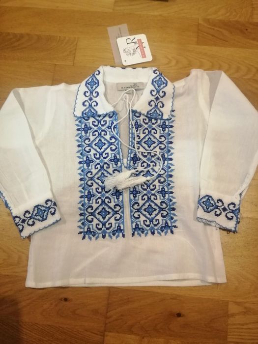 Ie băieței motive tradiționale din bumbac 0-14anisori