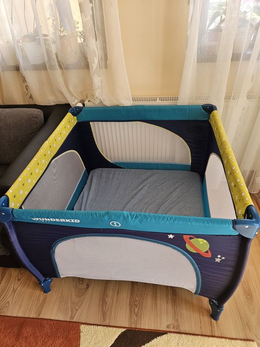 Tarc de joaca Wunderkid Play, Albastru/Galben