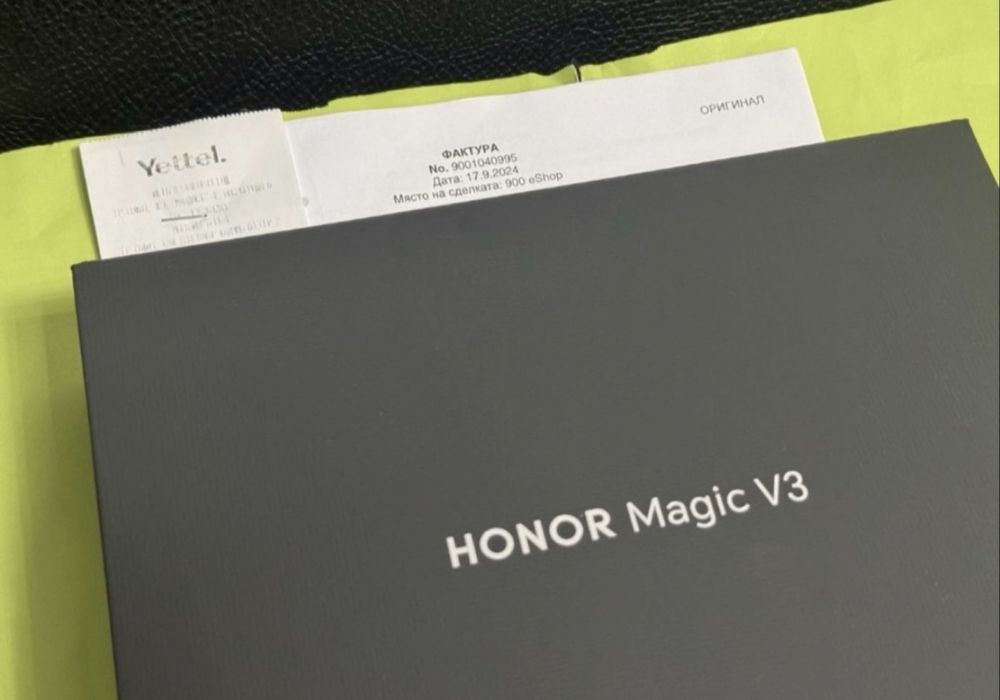 КАТО НОВ 512GB Honor Magic V3 Yettel Гаранция 2027 г. Green