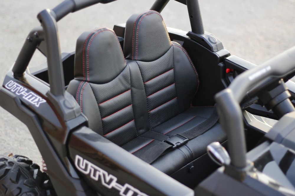 UTV electric pentru 2 copii Rocker Premium 4x4 140W 12V #Negru