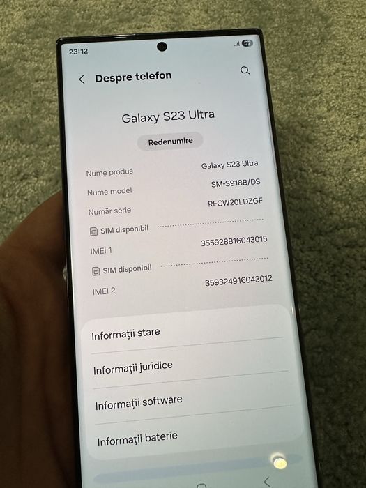 Samsung S23 ultra.