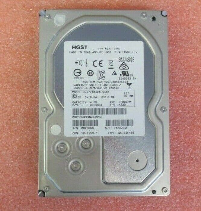 HDD HGST 4TB Enterprise HUS724040AL5210 verificate