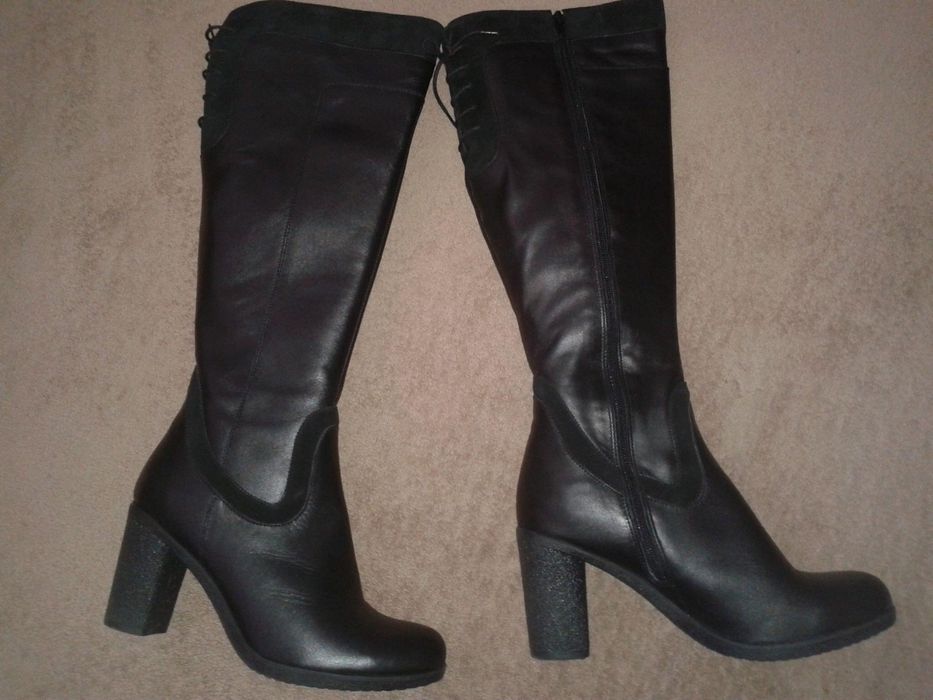 Намалена цена!   Ботуши естествена кожа ивелур 39