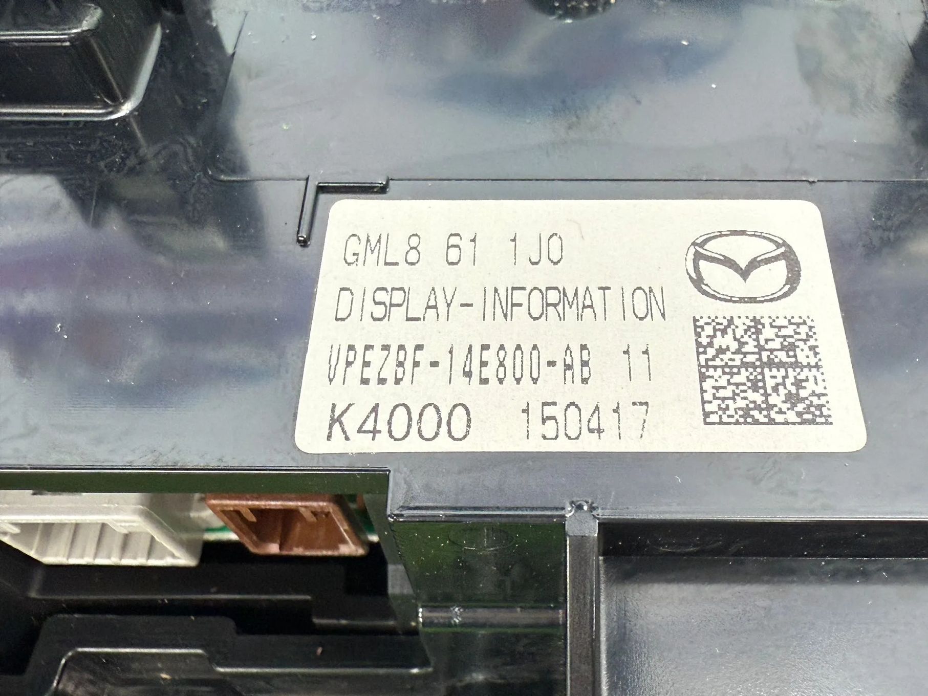 DISPLAY NAVIGATIE / ECRAN CONTROL MEDIA MAZDA 6 SPORT 2015 2.2 DIESEL COD OEM K4000-150417 VPEZBF-14E800-AB 2012-2025