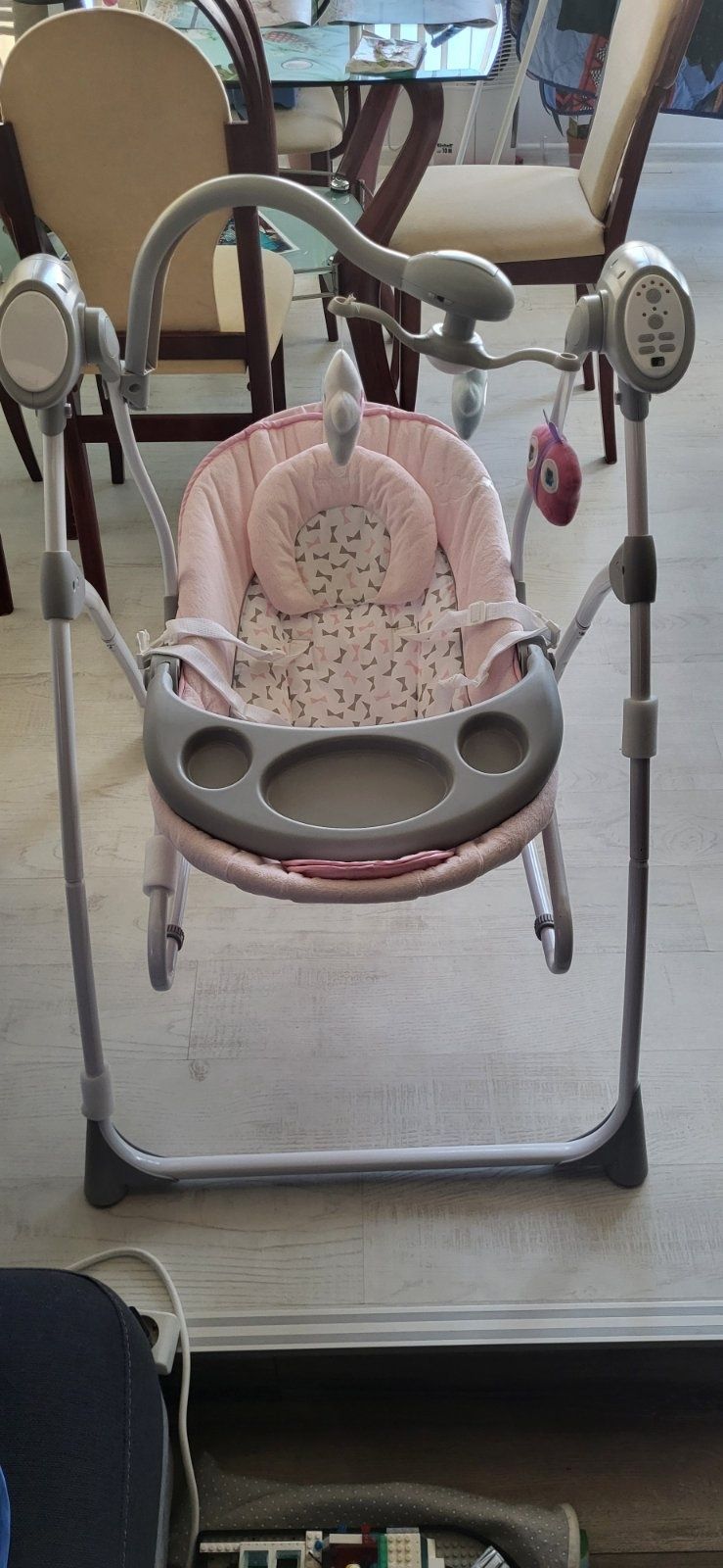 Люлка/шезлонг Cangaroo Swing Star pink2в1