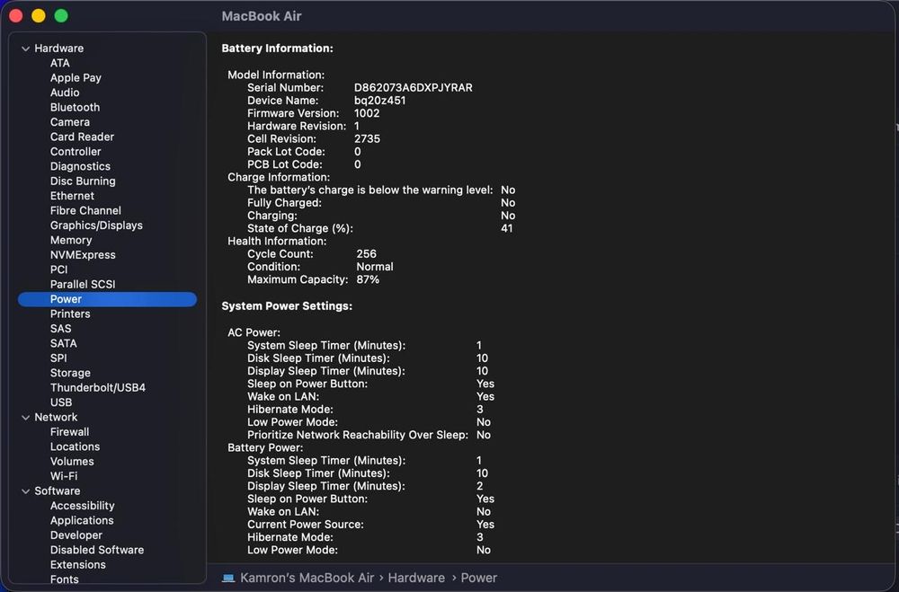 Macbook Air 13 M1 16gb 2tb