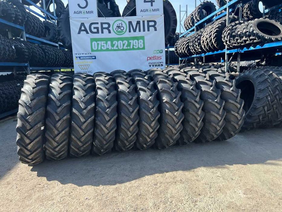 Cauciucuri noi 14.00-38 cu 8 pliuri pt tractor U650 cu livrare rapida