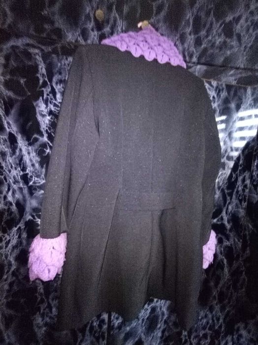 Blazer  crosetat cu flori colorate