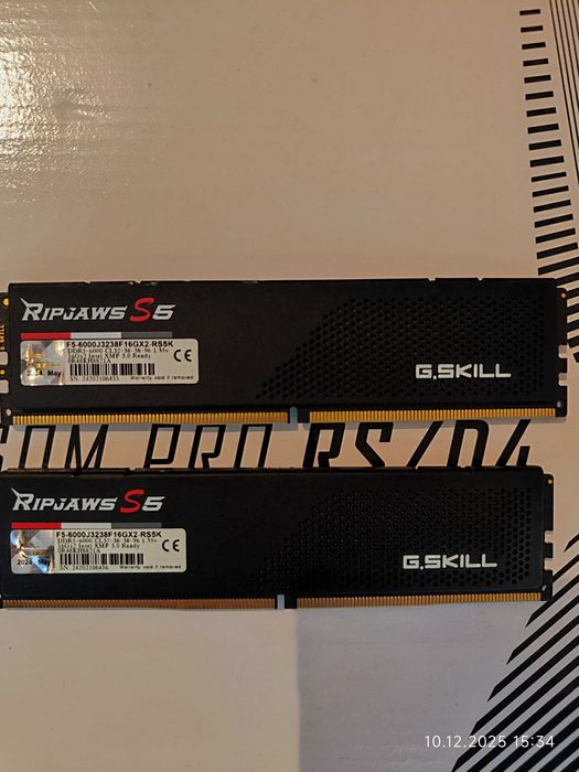 Рам памет G.SKILL Ripjaws S5 Black 32GB (2x16GB) DDR5 6000MHz CL32