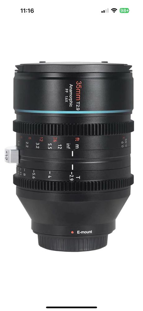 Sirui Venus 35mm T2.9 1.6x Full Frame anamorphic E mount новый упаковк