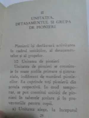 Statutul Organizatiei Pionierilor din Republica Socialista Romania