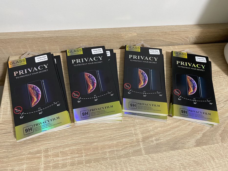 Folie Sticla Privacy iPhone 11/12/12 Pro/12 Pro Max Premium