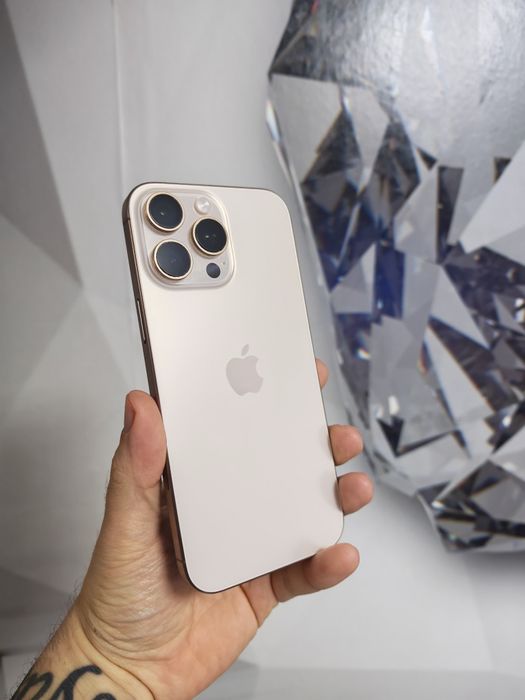iPhone 16 Pro Max Gold 100%Bat Garanție impecabil totul original
