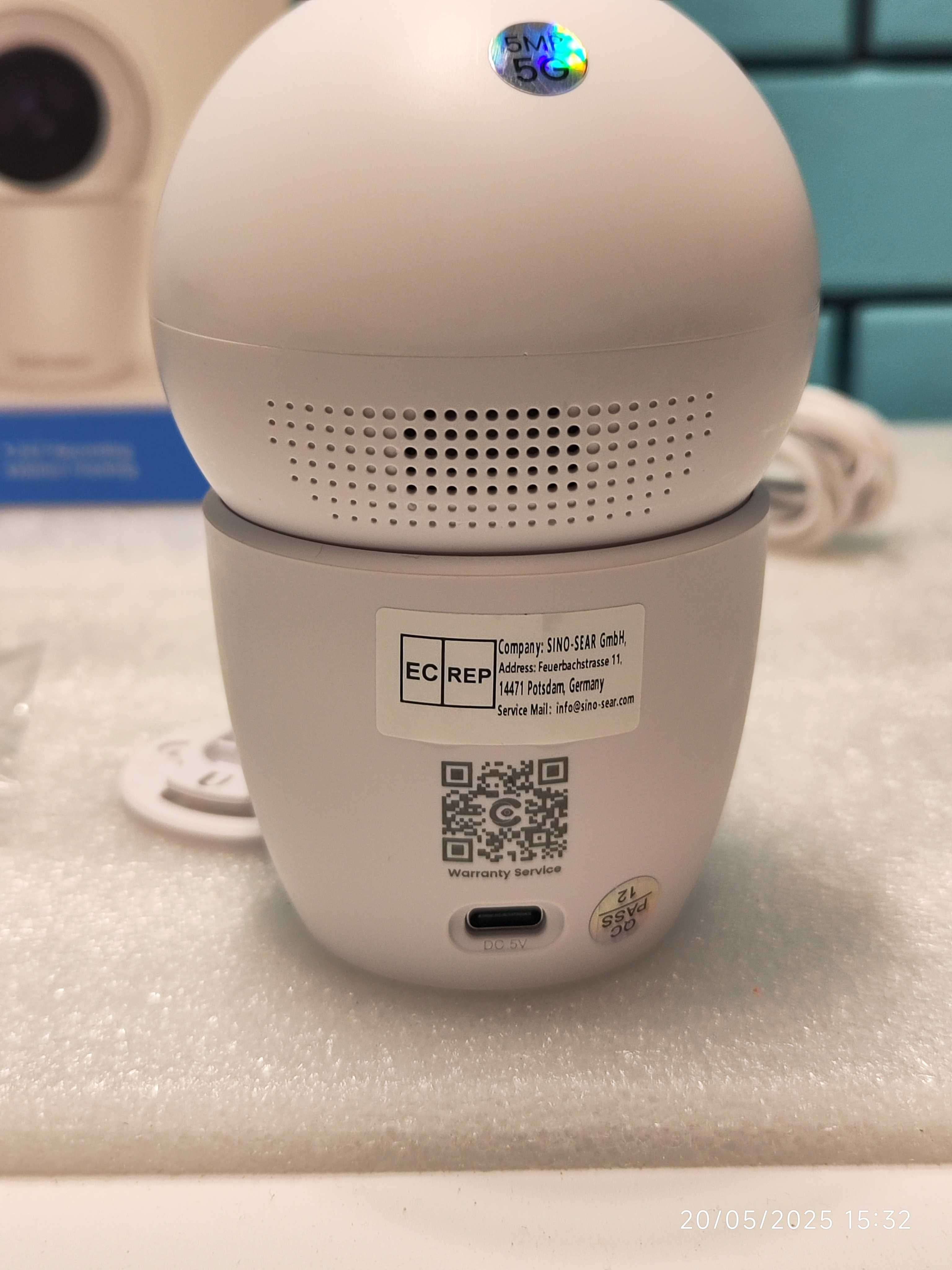 3K 5MP вътрешна камера CZEview с WiFi, нощно виждане и аудио - 2 бр.