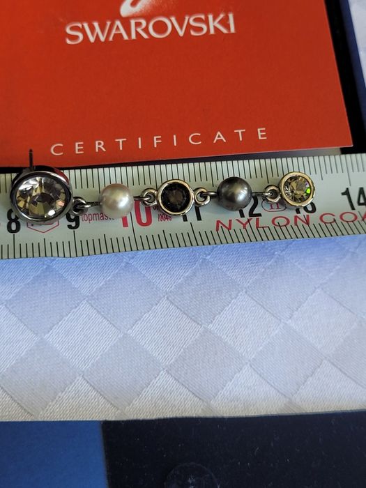 Обеци Swarovski с камъни и перли