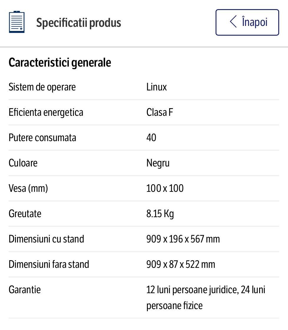 Horizon HD Smart TV 100 cm NOU