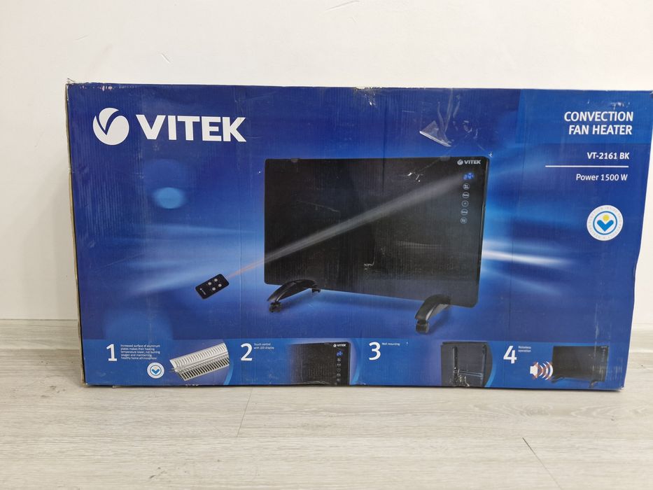 VT-2161 ВК модель электрического конвектора Vitek черного цвета.
