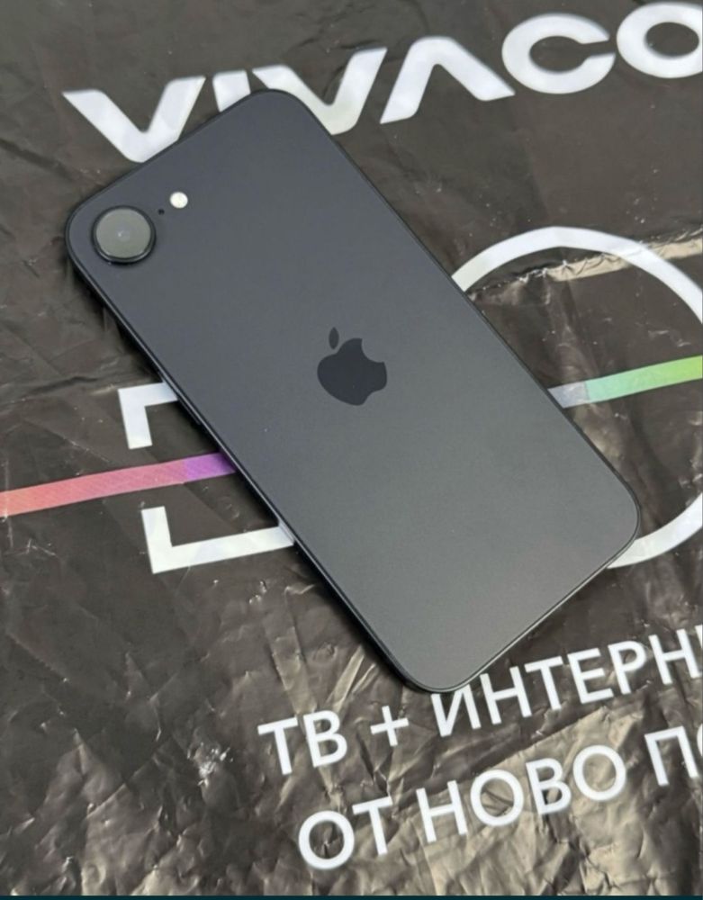 КАТО НОВ 128GB iPhone 16e wallet Гаранция от Vivacom до 2027 Black
