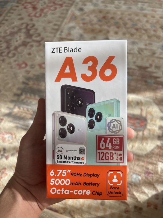 ZTE Blade A36 новый каробка не открыта