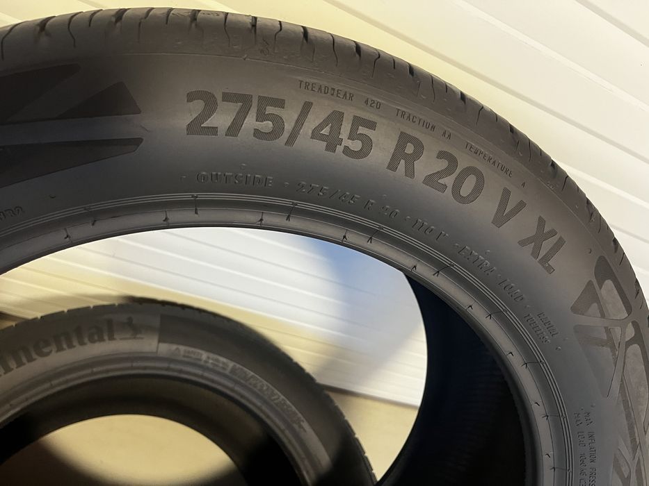 3бр летни гуми 275/45/20/Continental Eco Contact6/dot2321/5мм