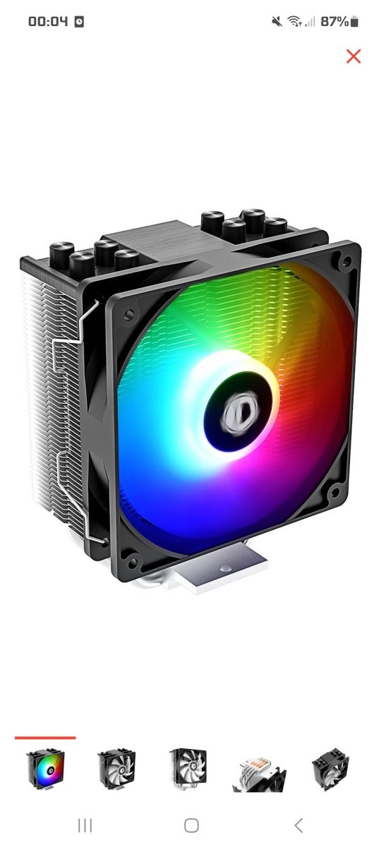 Кулер ID-COOLING SE-214-XT ARGB для процессора и 3 шт для корпуса