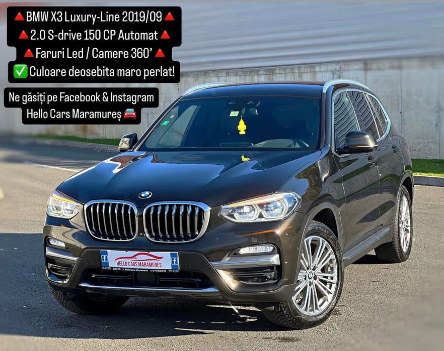 BMW X3 LUXURY Line Maro Perlat Distronic Full LED