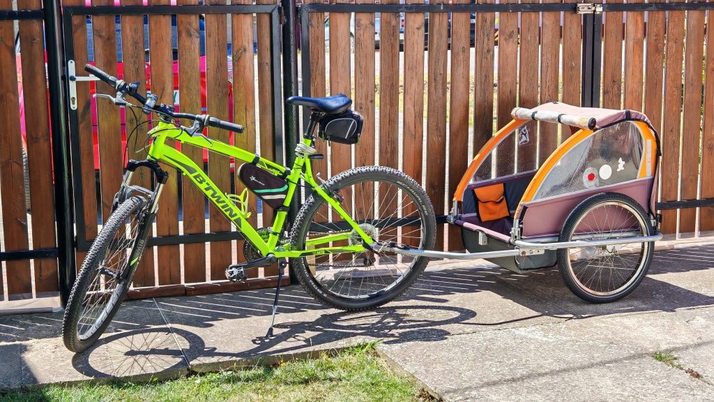 Remorca bicicleta copii