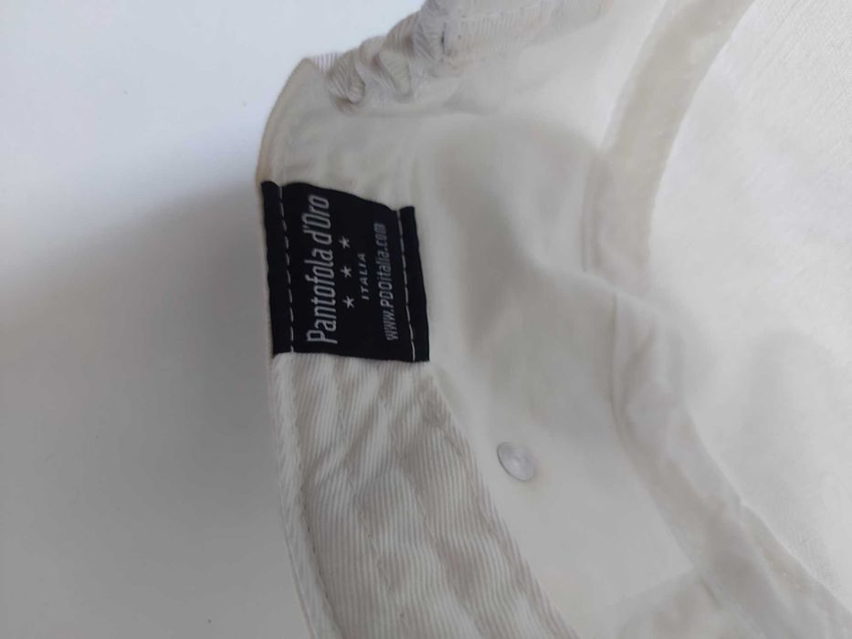 Шапка с козирка Pantofola D Oro , unisex 58 см бяла и черна