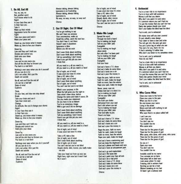 CD Anthrax - State Of Euphoria 1988