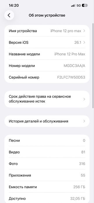 Iphone 12 pro max 256GB