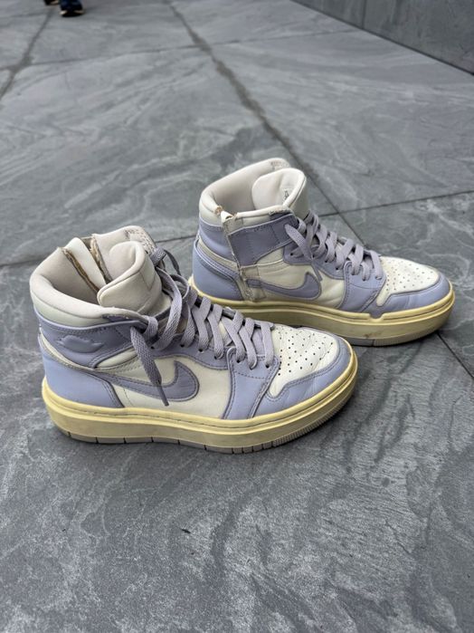Air Jordan 1 Elevate High, in a purple and white colorway.