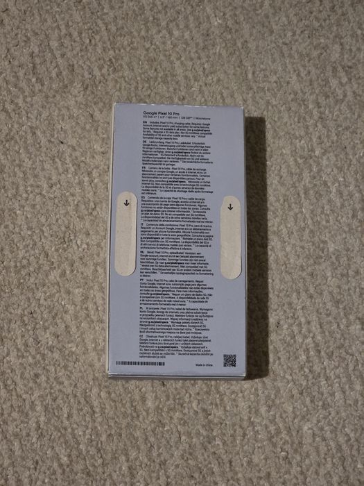 Telefon mobil Google Pixel 10 Pro, 128GB, 16GB RAM, 5G, Moonstone