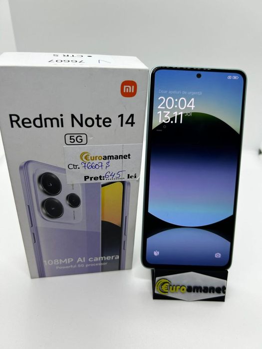 Xiaomi Redmi Note 14, 8GB RAM, 256GB, Lime Green -P-