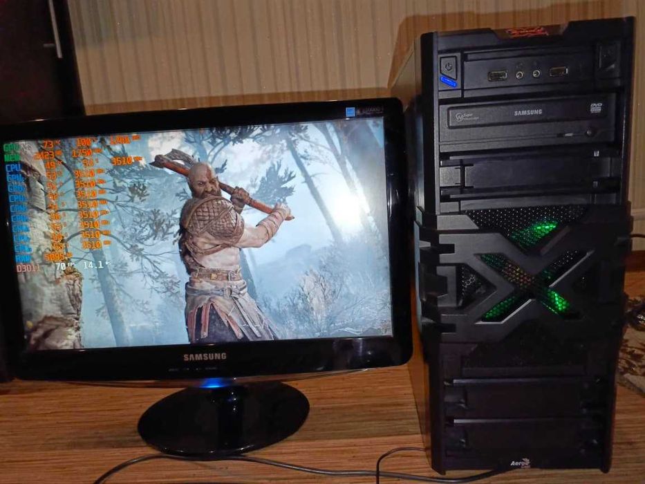 Игровой системный блок Xeon E3-1230V2(i7)\RX 580 8Gb\16GB\SSD64\1000Gb