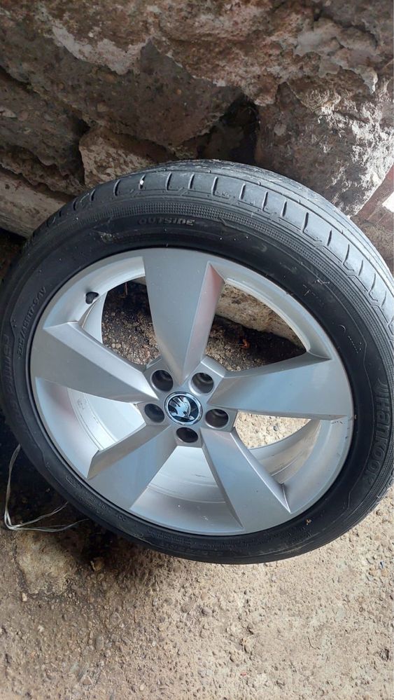 Jante (roti complete) 5x100 R17 Skoda, VW, Audi, Seat, anvelope vara