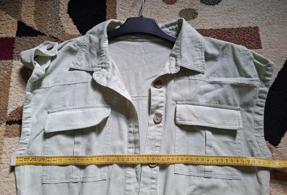 Salopeta verde deschis Mango