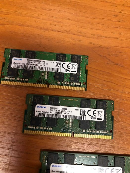 Memorii laptop Sodimm DDR4 16 gb PC4 2666, MT, Samsung, Hynix