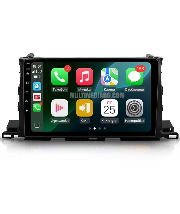 Toyota Highlander 2014-2019 Мултимедия Навигация Android