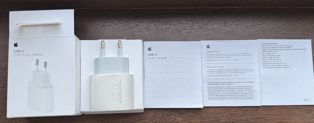 Зарядка для iPhone 20W оригинал