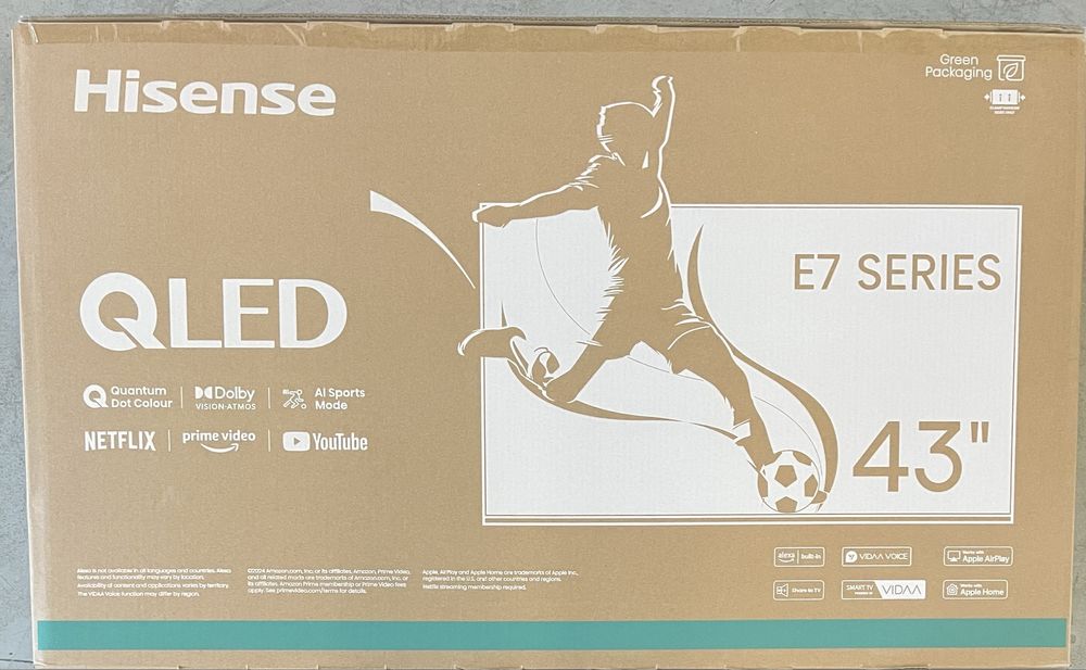 Televizor Smart  QLED Hisense 43E77NQ