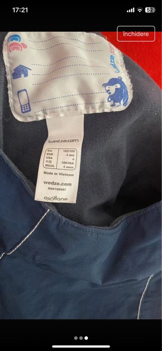 Salopeta iarna copii 4 ani