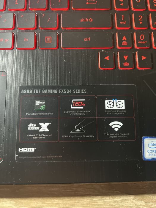 Laptop gaming asus TUF fx 504