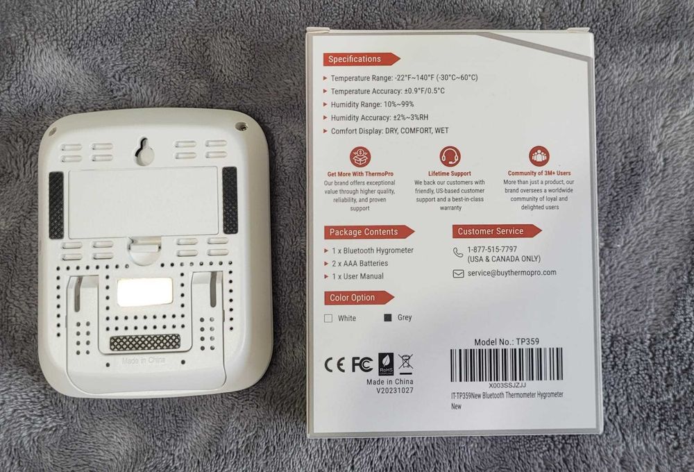 Termometru și higrometru - ThermPro TP359