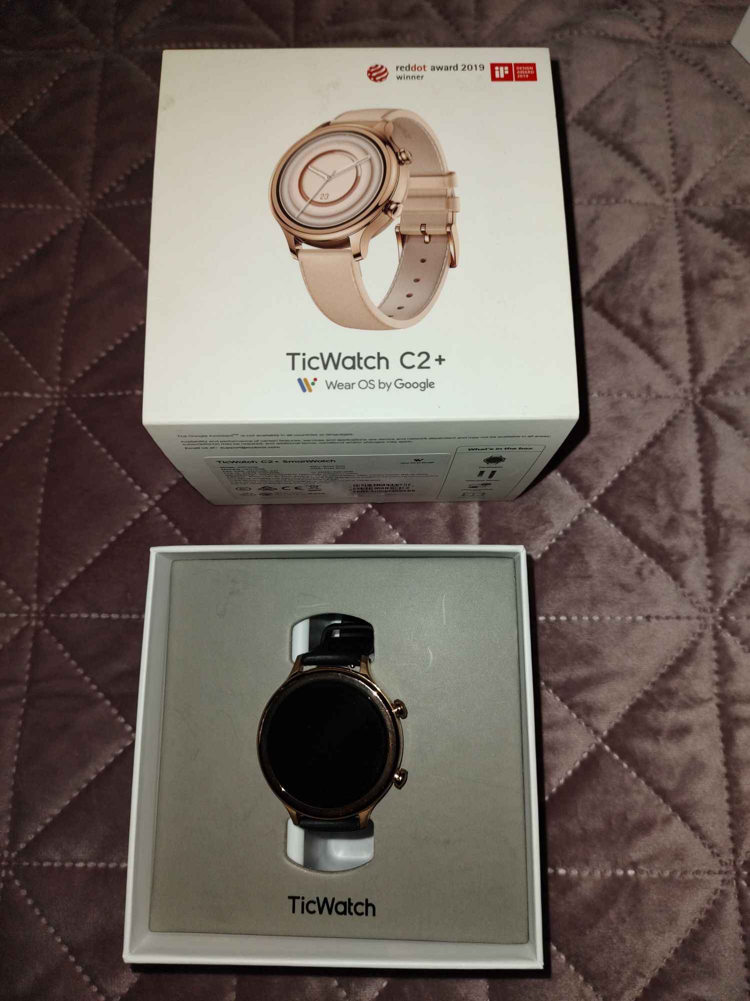 Ticwatch C2+ rose gold