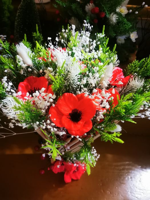 Ornament coș cu flori