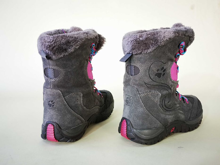 Bocanci Piele Moonboot copii 34 35 Ghete Imblanite Jack Wofskin Ca NOI