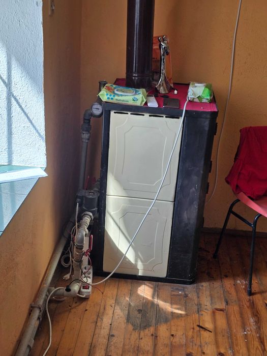 Печка с водна риза и фурна