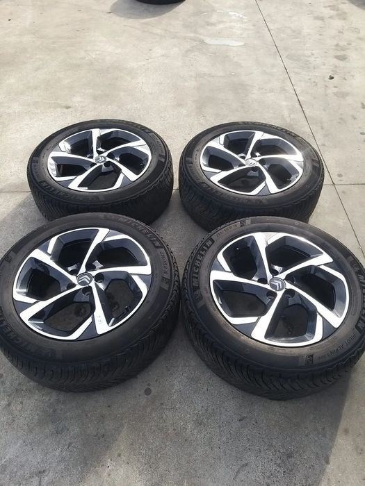 Set jante aliaj r18 cu anvelope iarna michelin 235/55 r18 citroen c5 aircross 9828110677