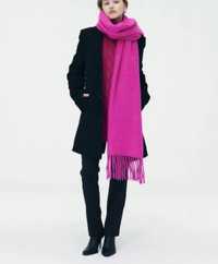 ZARA модный шарф цвета фуксия